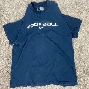 Y2k‎ nike football center swoosh tshirt
